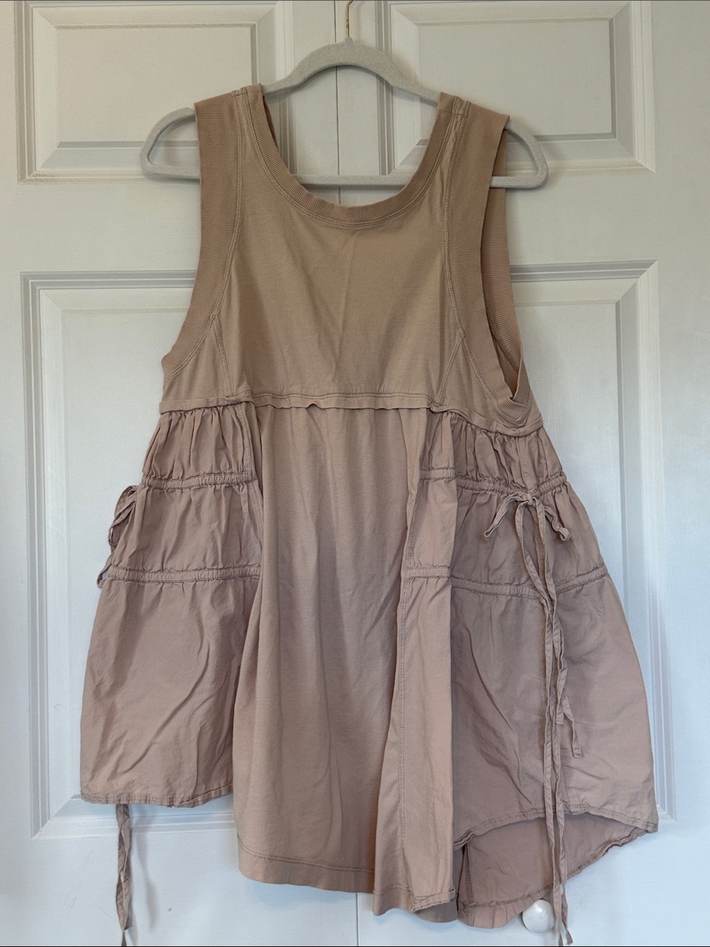 Anthropology Women's Sleeveless Tiered Tunic Asymmetrical Dress